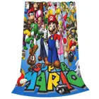 Флисовое одеяло Super Mario, многофункциональное супермягкое покрывало для кровати, кушетки, зима