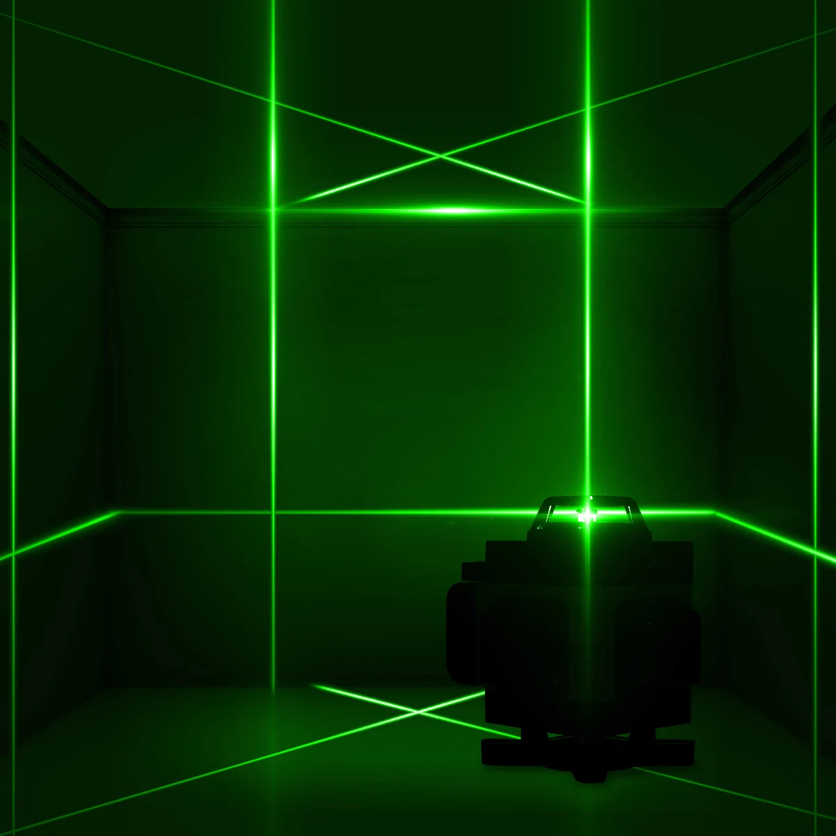 

4/8/12/16 lines 4D Laser Level Green Light LCD Display Auto Self Leveling 360 Rotary Cross Measure Remote Control Waterproof