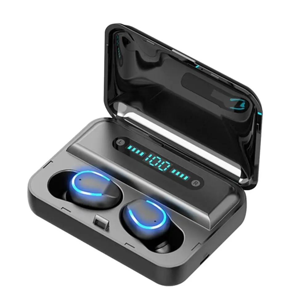 Водонепроницаемые наушники вкладыши TWS с микрофоном Bluetooth 5 0 беспроводные чехол