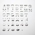 Высокое качество персонализированные 3D Металлические английские буквы эмблема цифры хромированные DIY автомобильные слова значок Логотип автомобильные наклейки