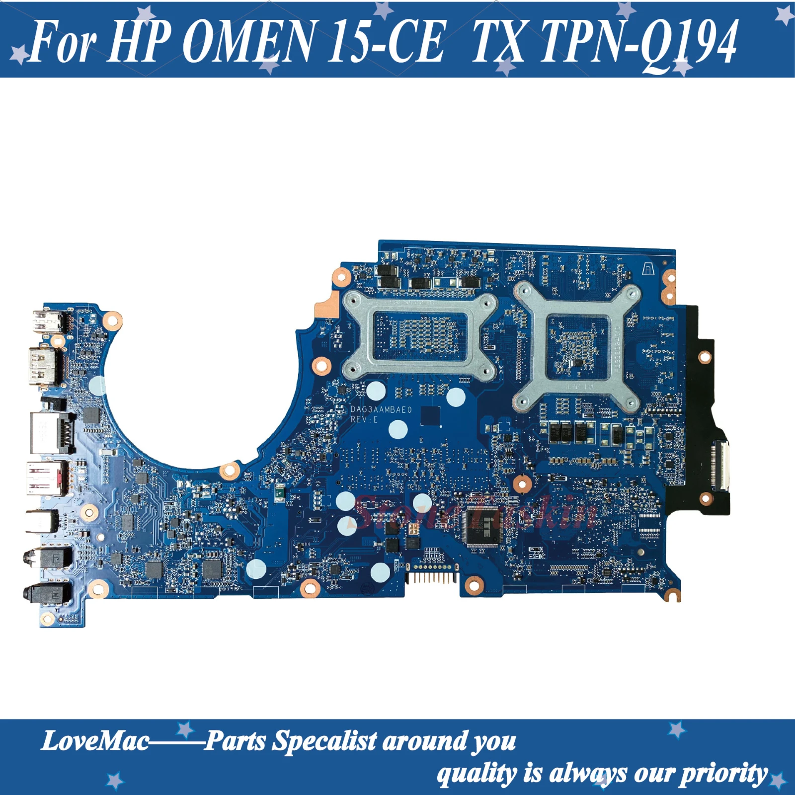 Высокое качество 929483-601 для HP OMEN 15-CE TX TPN-Q194 материнская плата ноутбука CPU I7-7700HQ GTX1050