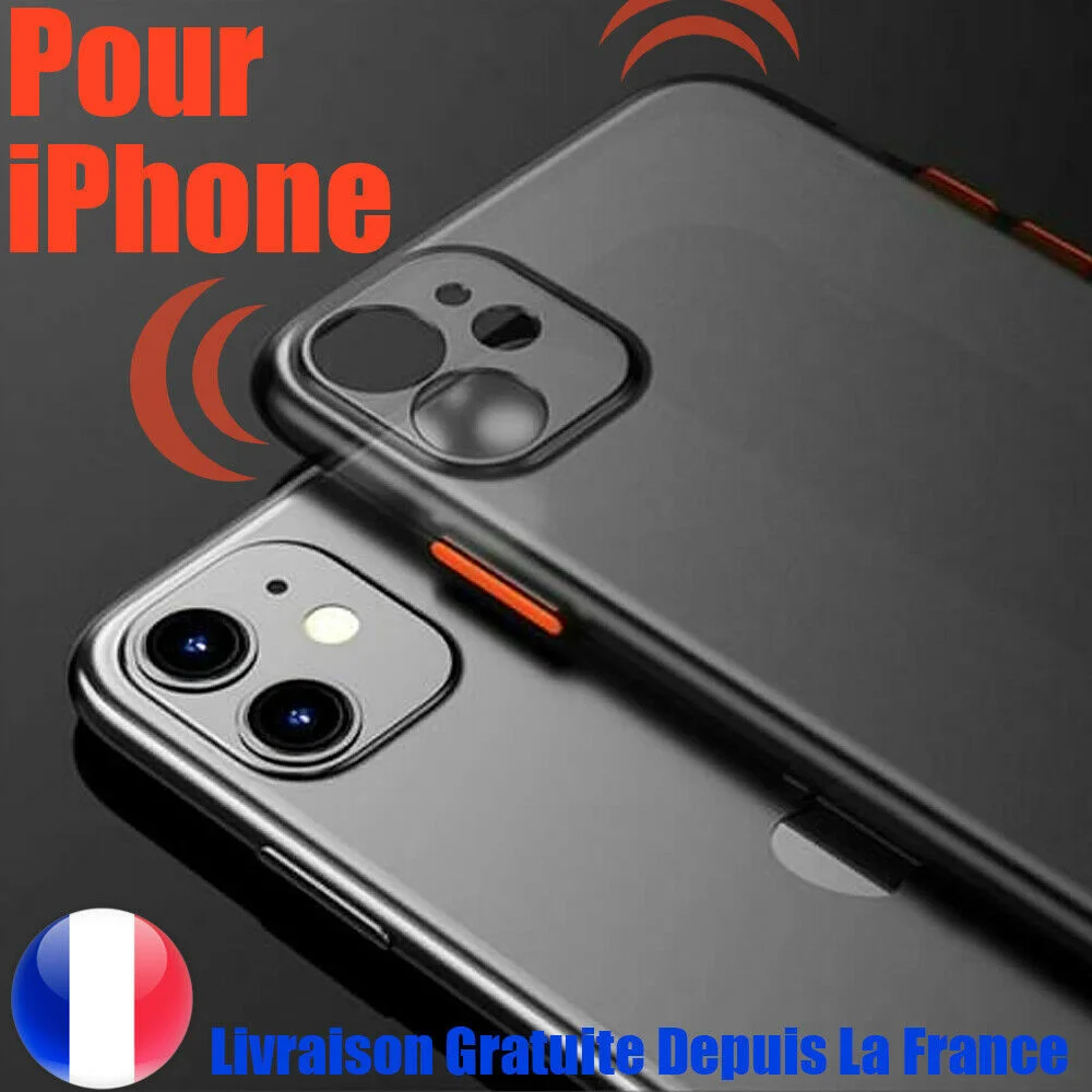 

for IPhone 12 Mini 11 Pro Max XR XS 8 7 6 se2020 matte shock case