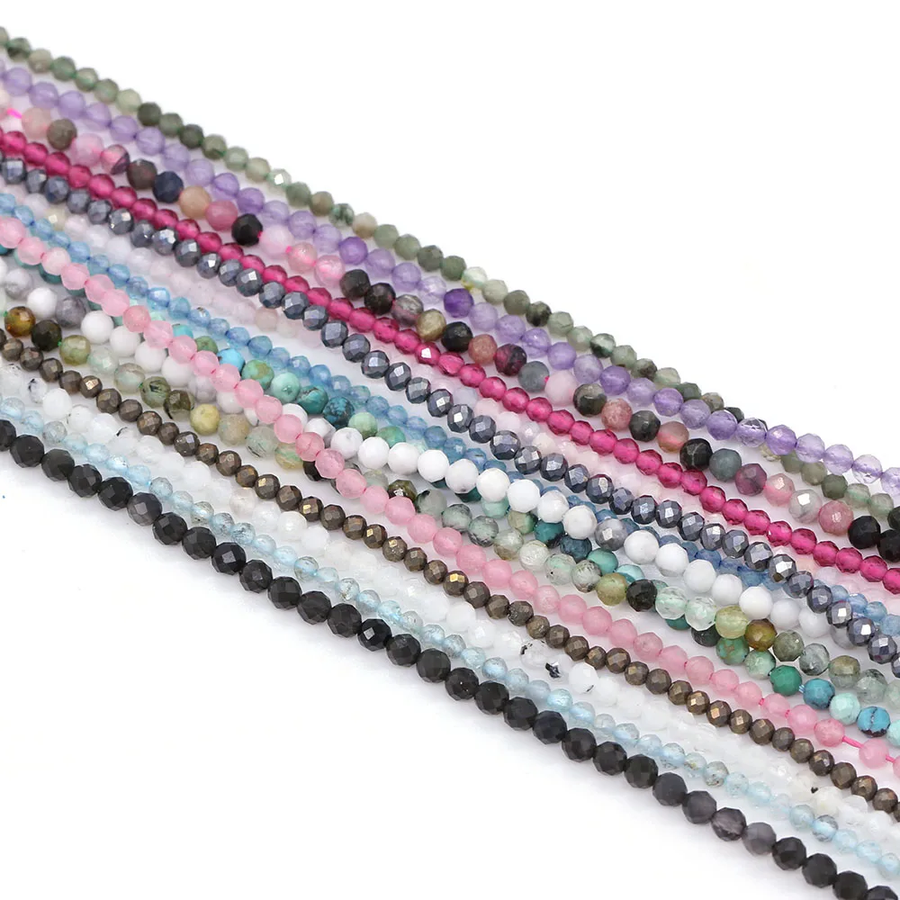 Модные бусины из натурального камня с розовым опалом маленькие граненые