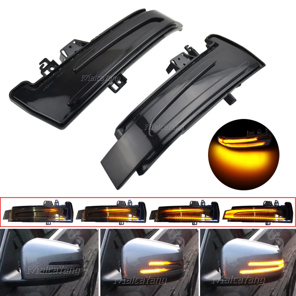 2 шт. Светодиодные Габаритные зеркала для Mercedes Benz W176 W204 W246 C216 C117 C218|Сигнальная