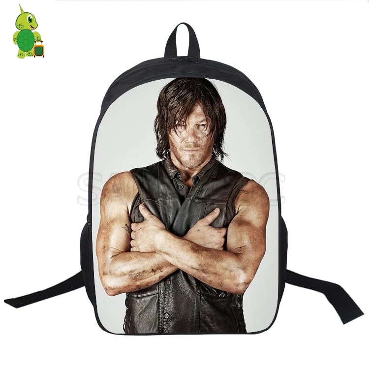 9 Рюкзак The Walking Dead для женщин и мужчин, дорожный рюкзак Rick Grimes, рюкзак для ноутбука с рисунком, школьная сумка для мальчиков и девочек - Цвет: 9