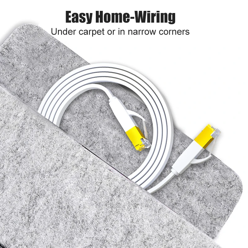 SAMZHE CAT6 плоский Ethernet кабель 1000 Мбит/с 250 МГц CAT 6 RJ45 сетевой Соединительный шнур LAN