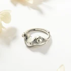 Модное кольцо в ретро-стиле с креативным художественным дизайном, регулируемый размер, унисекс, женское индивидуальное кольцо, женское ювелирное изделие, подарочное кольцо для вечеринки