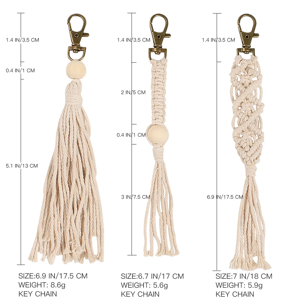 Artilady Гавайские брелоки с кисточками для женщин Boho key Holder Брелок макраме сумка Шарм ювелирные изделия подарок для друзей Прямая поставка