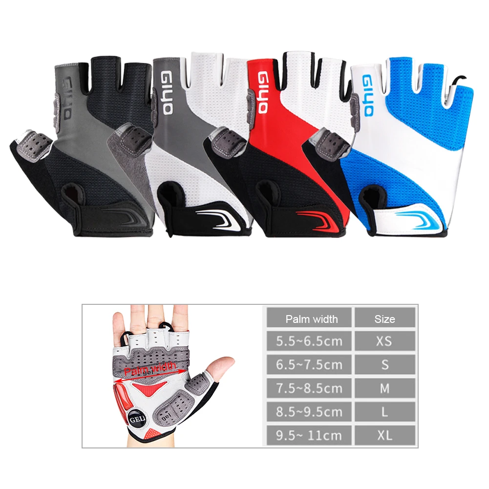 

Bicycle Gloves Half Finger Outdoor Sports Gloves For Men Women Gel Pad Breathable MTB Road Racing Riding Cycling Gloves Dropship