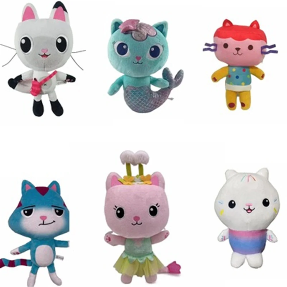 

Gabby's Dollhouse Plush Toys Mermaid Plush Doll Soft Stuffed Animal Lovely Plushies Toy for Kids Birthday Xmas Gift Toy