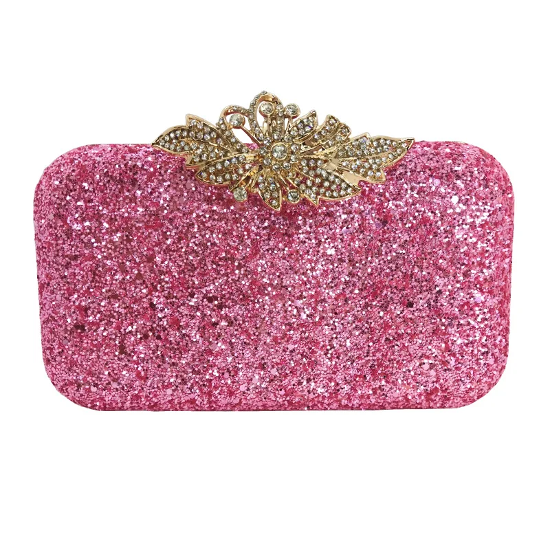 

2021 Chic Multi-color Diamond Flower Day Clutchs Fashion Party Wedding Evening Bags Purses