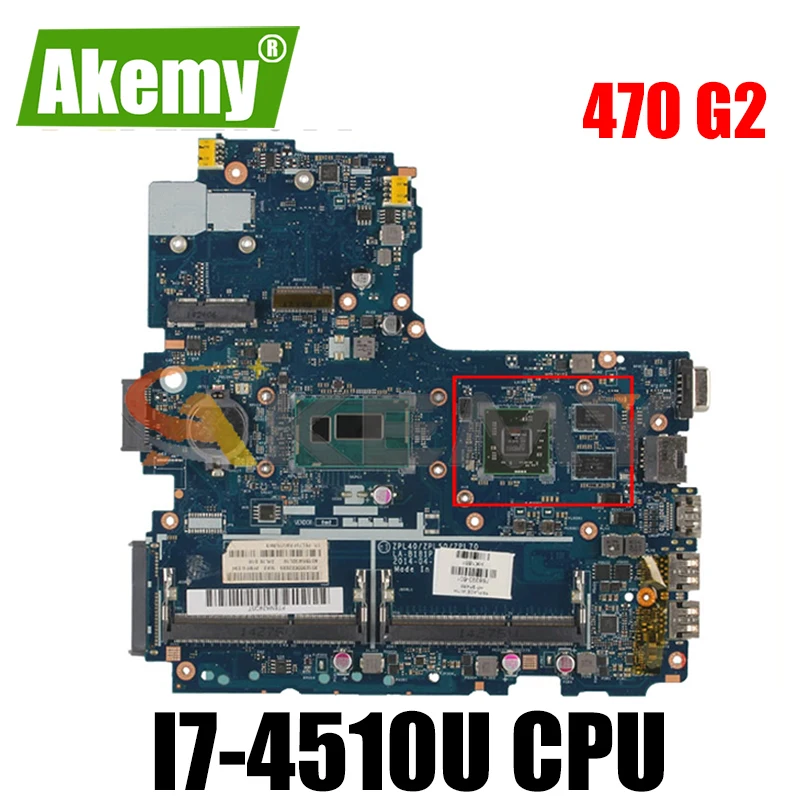

For HP Probook 470 G2 LA-B181P 768401-001 SR1EB i7-4510U 216-0858030 motherboard Mainboard full test 100% work