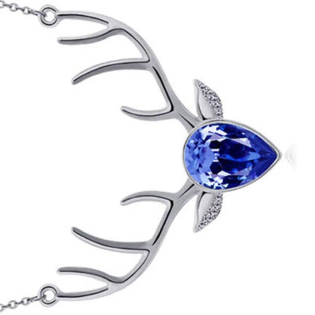 

Fashion Christmas Necklace Elk Jewelry Deer Christmas Pendant Necklace