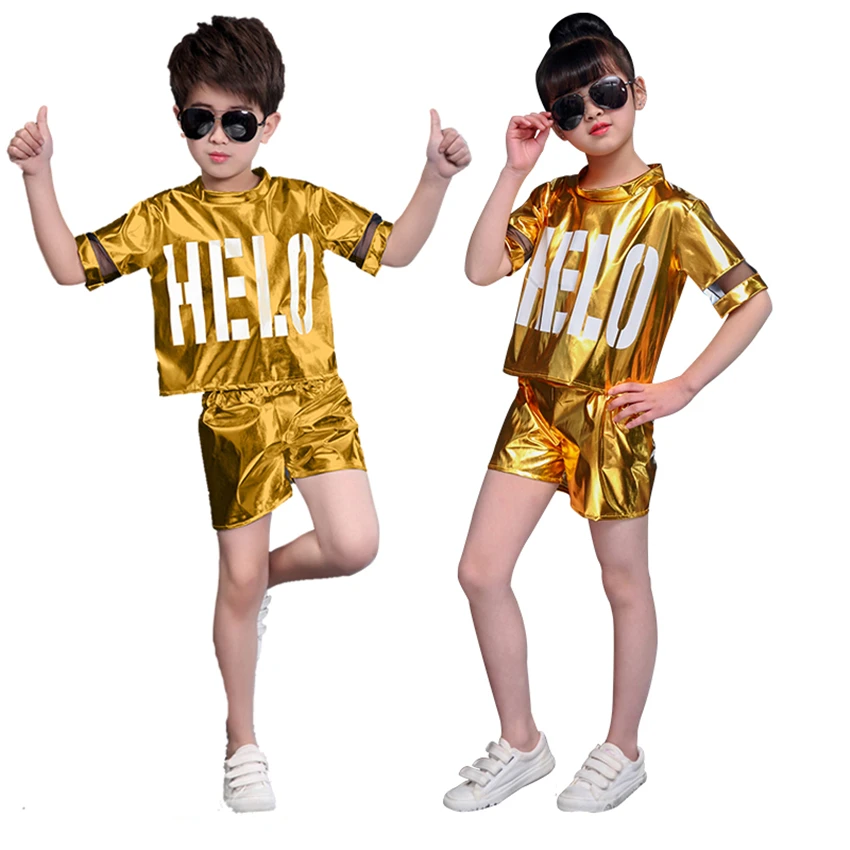 Детские танцевальные костюмы в стиле хип-хоп одежда для выступлений и школьных