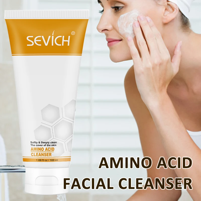 

Sevich Amino Acid Facial Cleanser Gentle Deep Cleansing Without Irritation Moisturizing Clean Pore Foam Cleanser Face Care