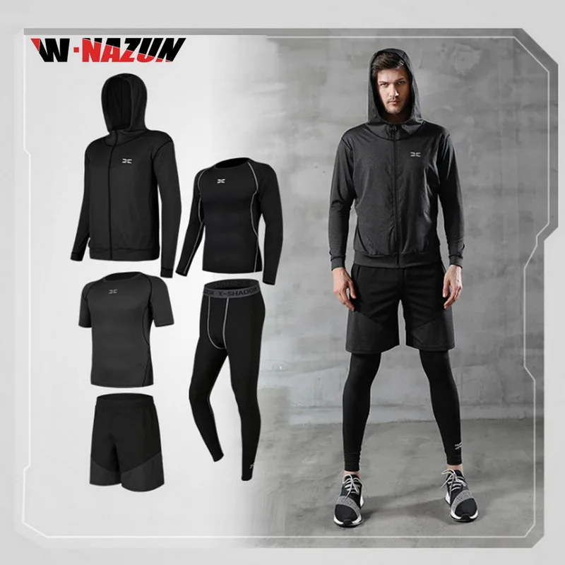 Новинка спортивный костюм однотонная черная футболка + леггинсы компрессионная