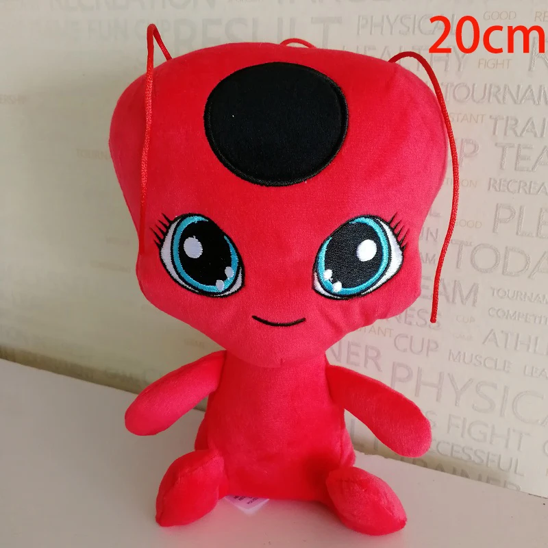 15/20cm Cartoon Animal Ladybug Lady Bug Figures Toys Lady Bug Soft Plush Stuffed Doll Kids Boys Girls Birthday Gift - Цвет: Армейский зеленый