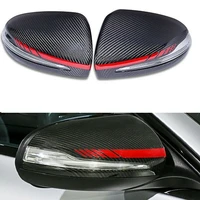 carbon fiber mirror covers car parts fit for mercedes benz w205 x205 w222 w213 c63 s63 e63 amg lhd only