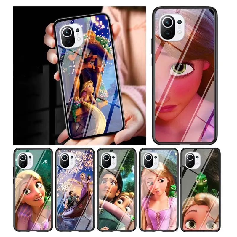 

Rapunzel Disney Movie for Xiaomi Mi 11 Ultra Lite 10T Note 10 9T Pro CC9 CC9E 5G Luxury Tempered Glass Phone Case Cover