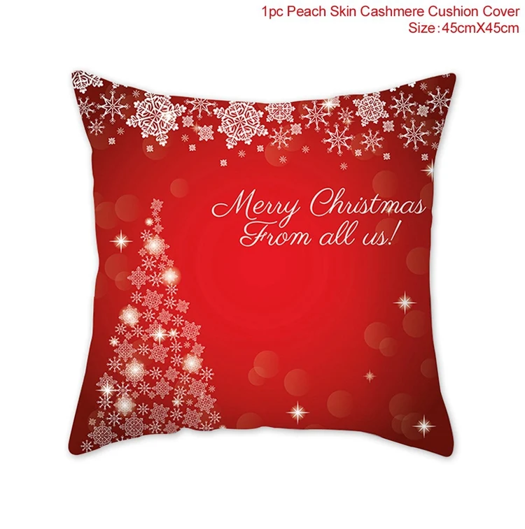 red style 6 QIFU Merry Christmas Наволочка украшения Рождественские украшения для дома Navidad Natal Noel новогодние подарки - Цвет: red style 6