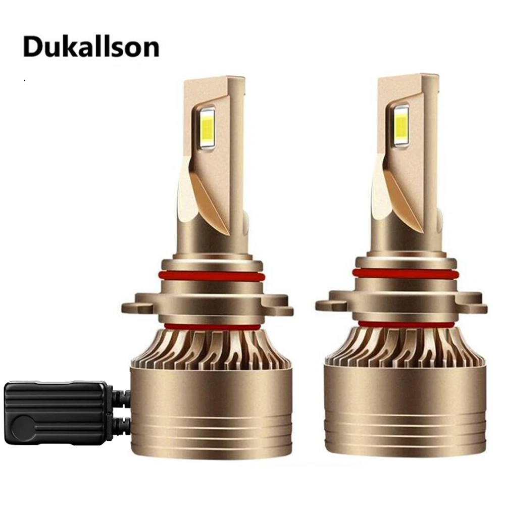 

Dukallson Led H4 H7 H1 H3 H11 H13 9005 9006 9007 Auto Headlamp Mini Size 110W 30000LM 6500K Decoder Plug and Play Car Headlight