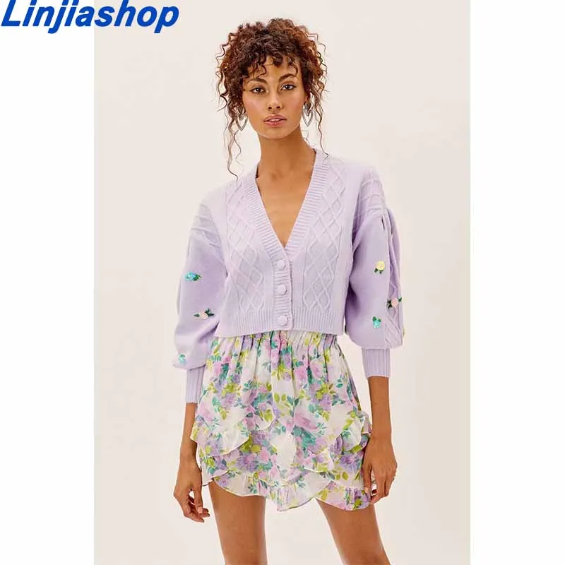 Женский трикотажный кардиган оверсайз с V-образным вырезом |