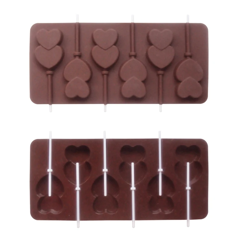 1 шт. Инструменты для тортов популярные двойное сердце силиконовые формы с