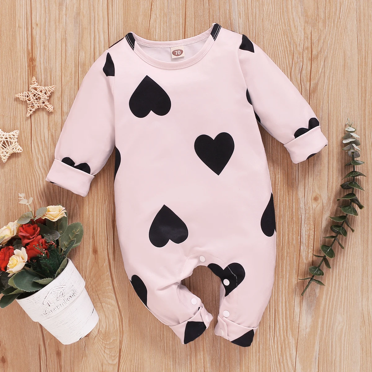 

Baby Heart Allover Jumpsuit