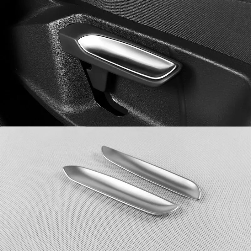 

For Volkswagen VW Tiguan MK2 Touran Golf MK7 T-ROC T ROC 2017 2018 Car Styling Seat adjustment knob button switch cover trim