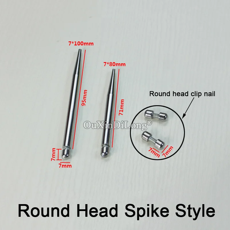 

500PCS Acrylic Photo Frame Stand Iron Nib Advertising Nails Screws Display Billboard Standoffs Pins Holder for 4-8MM Board GF537