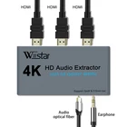 4K HDMI к HDMI Оптический SPDIF 3,5 мм Аудио адаптеры-конвертеры HDMI аудио экстрактор конвертер аудио сплиттер для ТВ DVD