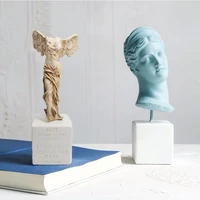 artemis greek bust statues roman goddess of victory gods sculpture for home decoration blue retro adornment for photography