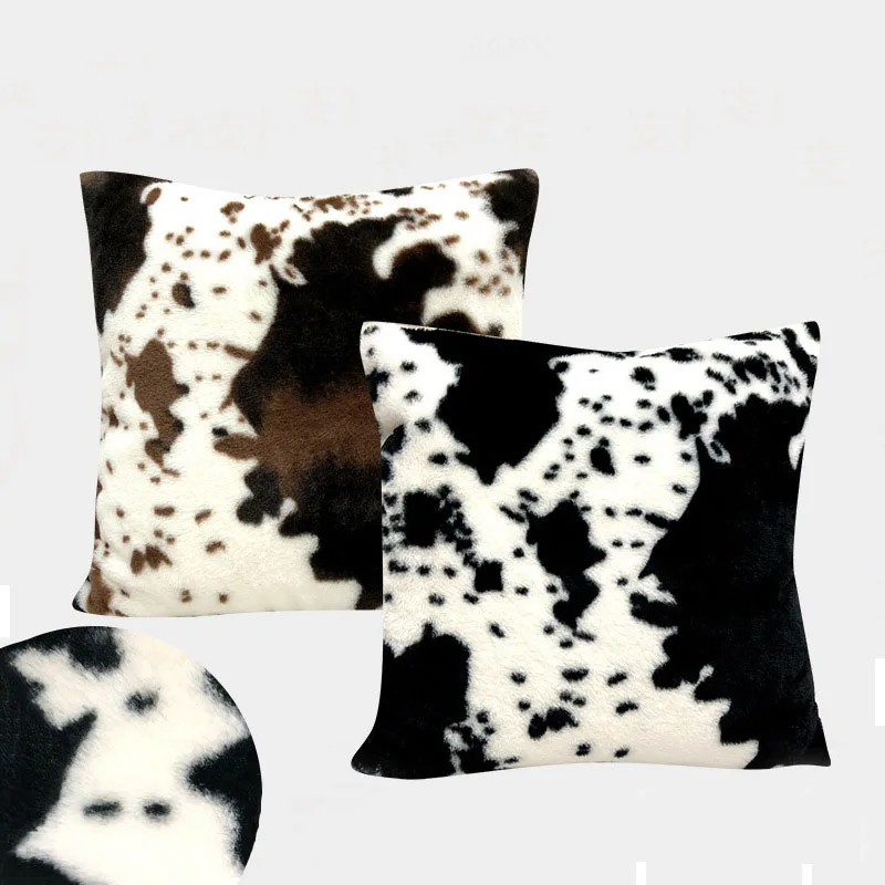 

45*45cm Home Sofa Cushion Cover Pillow Case Plush Throw Pillows Cover Chair Seat Bed Living Room Decorative Square Pillowcase