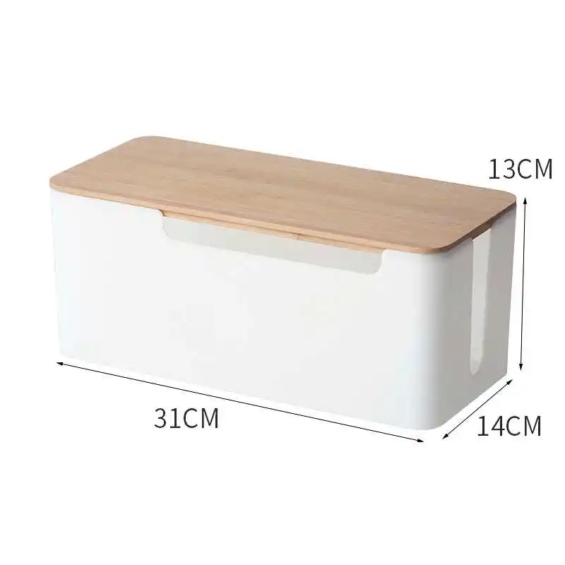 

Cable Organizer Box Desktop Winder Cable Management Box For Cable Power Socket Wire Cord Organizer Box
