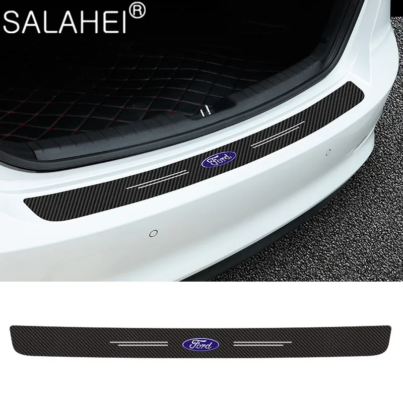 

Car Tail Trunk Rear Plate Bumper Protector Anti Scratch Sticker For Ford FOCUS 2 FOCUS 3 Mondeo Fiesta Kuga MK2 MK3 Accessories
