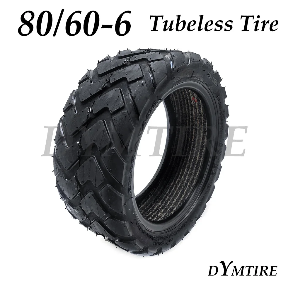 

80/60-6 Tire Tubeless for Curuss R10 FLJ C11/T11 Electric Scooter Front and Rear Wheel Anti-Skid Off-Road Vacuum Tyre