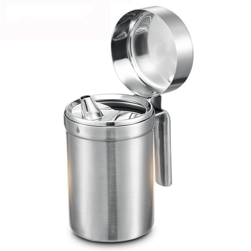 

Kitchen Oil Bottle Stainless Steel Leak-Proof Oil Storage Bottle Dispenser Oil Container for Kitchen Cooking BBQ