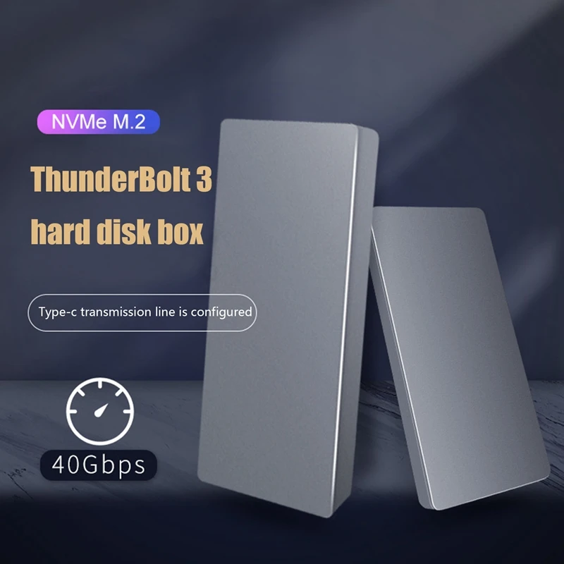 Чехол SSD для Thunderbolt 3 NVME внешний USB4.0 40 Гбит/с Windows и Mac OS корпус твердотельного