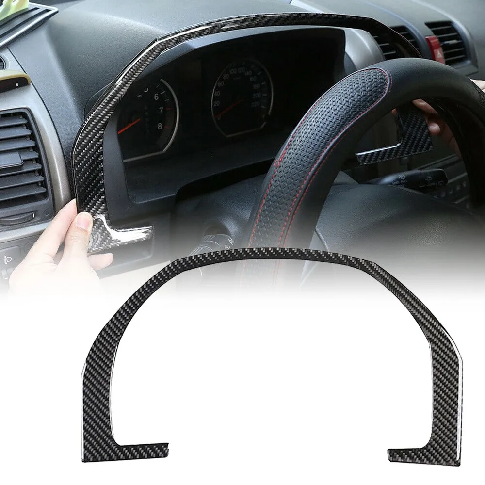 

Чехол для консоли из углеродного волокна для Honda декоративная наклейка на рамку CRV 2007-2011, наклейка из углеродного волокна