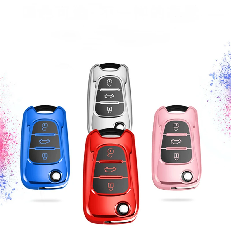 TPU чехол для ключей автомобиля с дистанционным управлением Hyundai I30 IX35 Sonata Accent I20 Kia K2 K5 Sportage L811 Sorento Case|Футляр