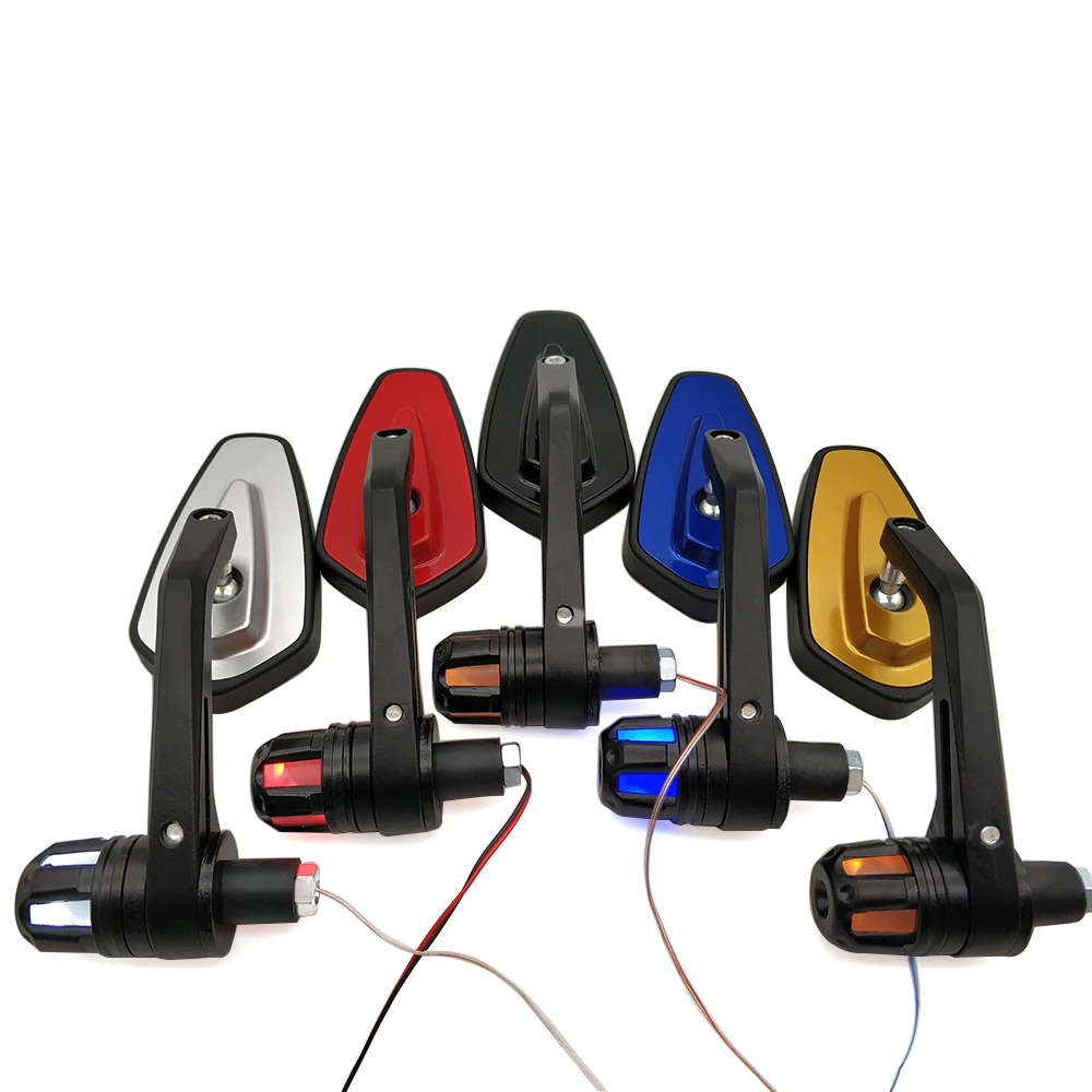 Мотоциклетное боковое светодиодный светодиодная ручка Задние Зеркала