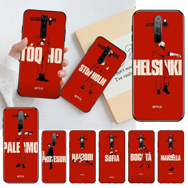 

Spanish TV series La casa de papel Phone Case for Redmi Note 9 8 8T 8A 7 6 6A Go Pro Max Redmi 9 K20 K30 Pro