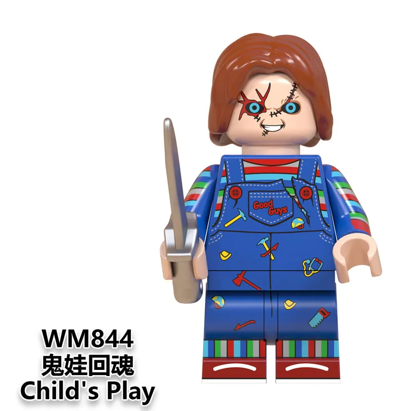 WM844 Фильм ужасов Дейла ужас Хэллоуин Фредди Майерс Джек Скеллингтон зомби Эрика дравена Билла Джейсона строительные блоки игрушки для детей wm846 - Цвет: WM844