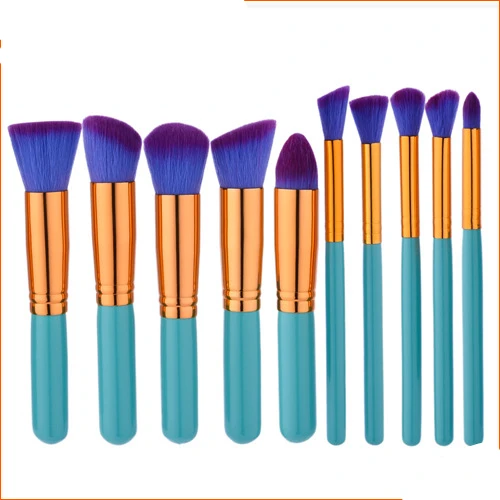 10 шт. наборы кистей для макияжа Портативный мини порошок тени век Румяна Кисти