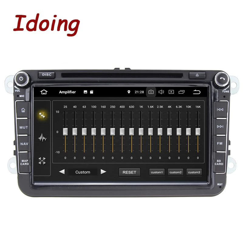 Idoing " 2 din Автомобильный Android 9,0 радио плеер универсальный для Volkswagen Skoda Seat 4G+ 64G Восьмиядерный ips gps навигация Мультимедиа
