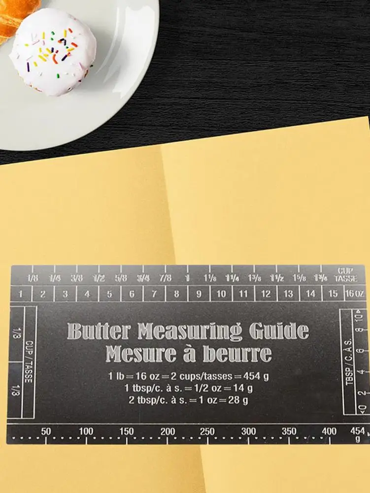 

Butter Ruler - Kitchen Butter Ruler Dough Scraper Cake Cutter Cake Smooth Cream Spatula Baking Pastry Tool Smoother For Butte