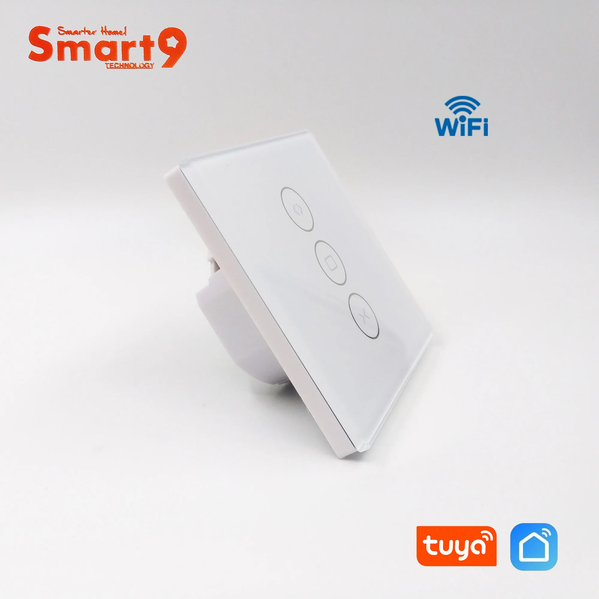 Smart9 WiFi Smart Curtain Switch Glass Surface Design with Backlit Touch Button Life App Control Powered by TuYa | Электроника