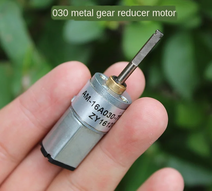 

DC6-12V DC Motor Retarding Device 030 Forward and Reverse Motor All-Metal Gear Reducer Brushed Permanent Magnet Deceleration