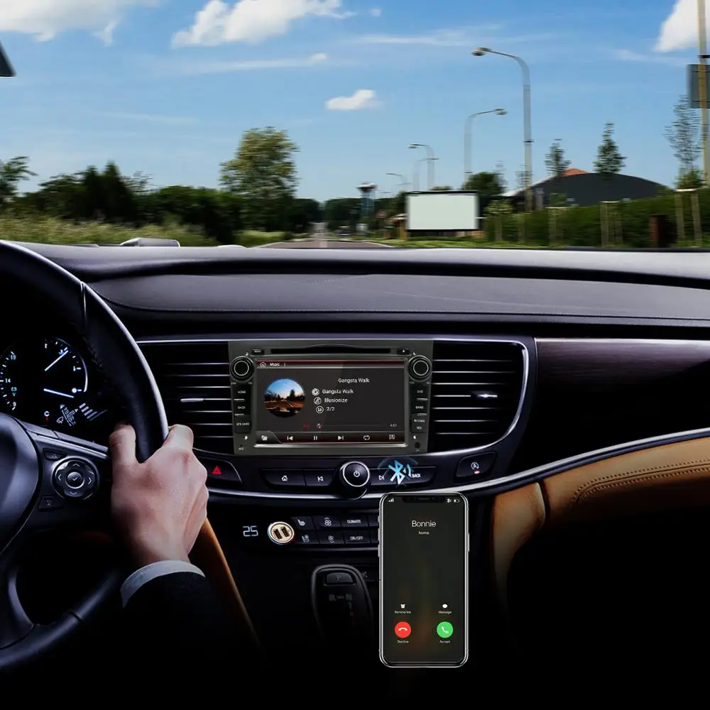 Автомобильный DVD плеер 2 din четырехъядерный Android 10 0 GPS для Opel Astra H Vectra Corsa Zafira B C G Aux SWC