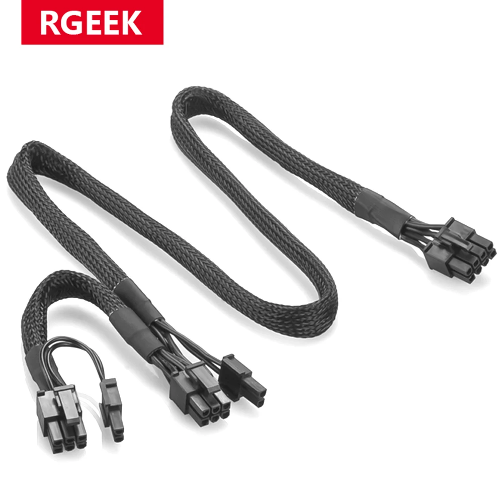 RGeek PCI-E 8pin к Dual 8(6 2)Pin Кабель питания PCIe 8 Pin 1 2 Spliter для Corsair RM1000 RM850 RM750 RM650 RM550 RM450 |